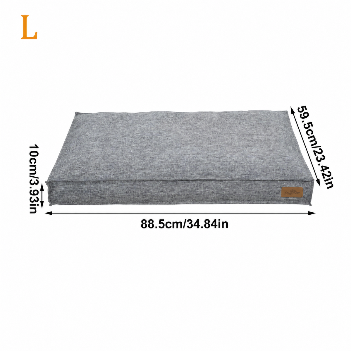 Matelas Orthopédique en Lin pour Chien — Soulage les Articulations, 4 Tailles