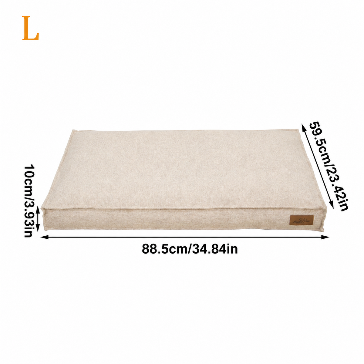 Matelas Orthopédique en Lin pour Chien — Soulage les Articulations, 4 Tailles