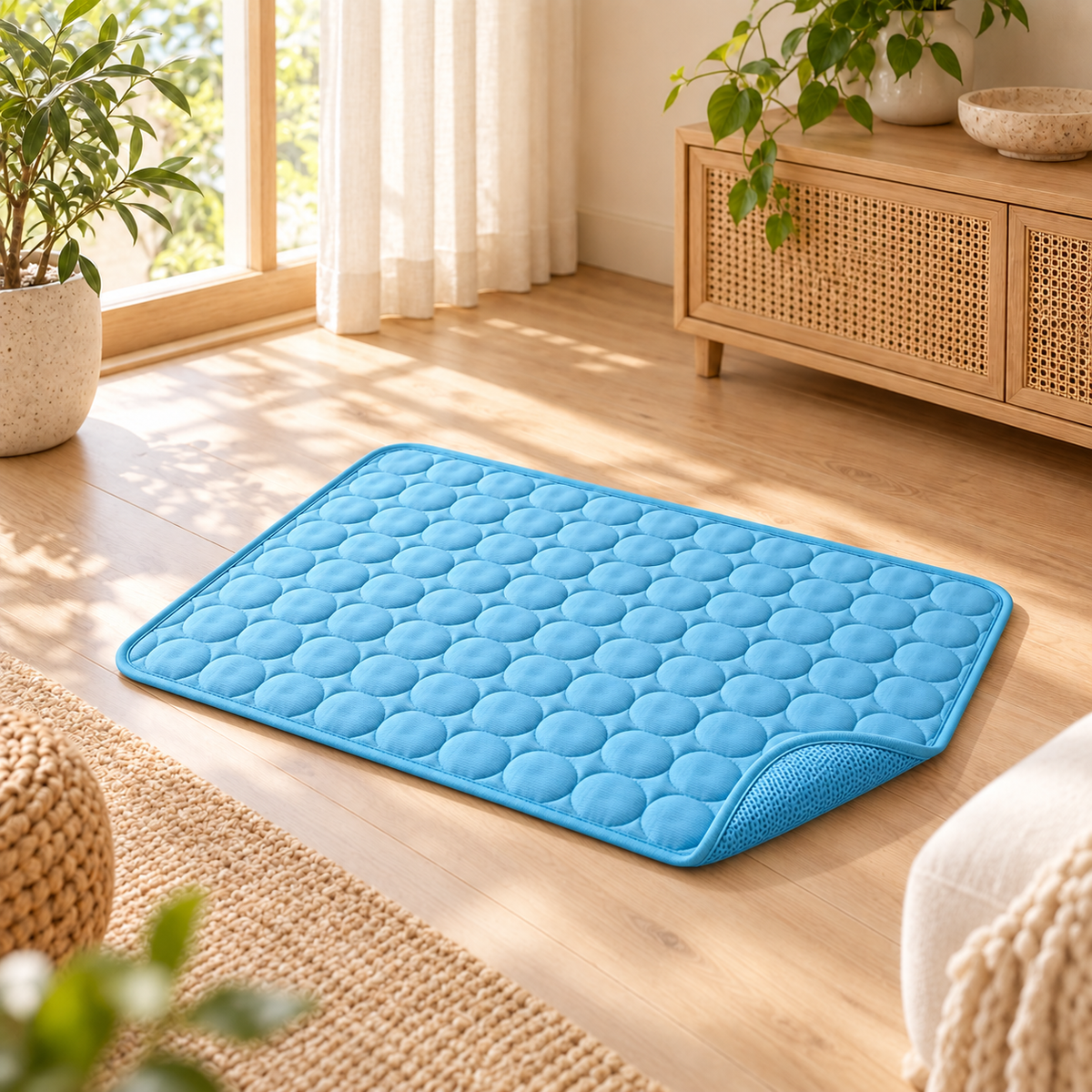 Tapis Rafraîchissant pour Chien et Chat — Fraîcheur Respirante, 4 Tailles
