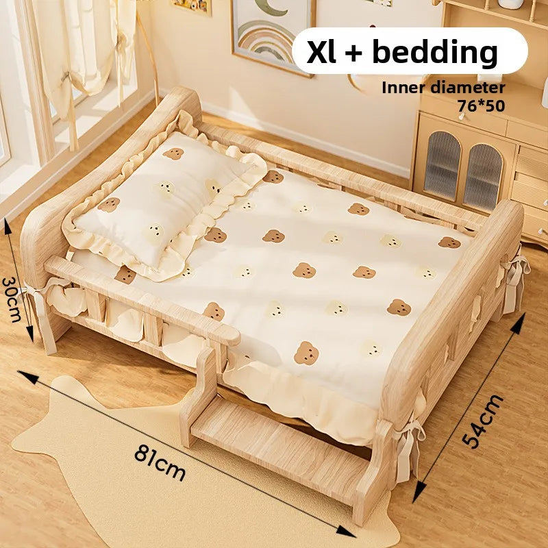 Pet bed, solid wood dog bed, all-season cat bed,pet sleeping sofa,cat bed and dog bed ,cat shelf ,cat condo,wooden cat furniture