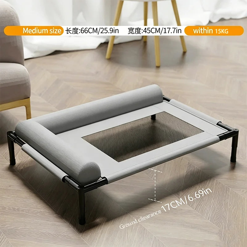 Elevated Dog Bed Detachable Washable Mesh Pet Cot Four Seasons Universal Moisture Proof Dog Bed For Dogs And Cats Sleeping Mat