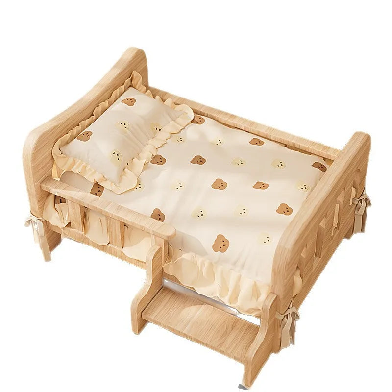 Pet bed, solid wood dog bed, all-season cat bed,pet sleeping sofa,cat bed and dog bed ,cat shelf ,cat condo,wooden cat furniture