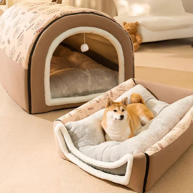 Hot Winter Warm Dog Removable Pet Dog Bed Cozy Pet Nest for Small Medium Dogs Cats Sleeping Bed Comfortable Pet House Supplies