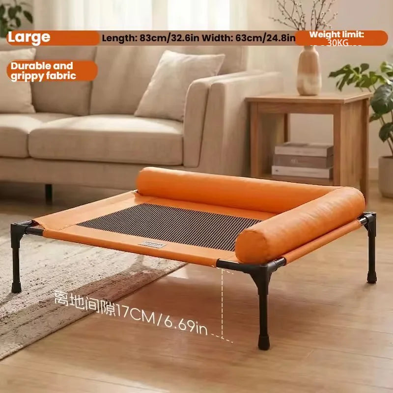 Elevated Dog Bed Detachable Washable Mesh Pet Cot Four Seasons Universal Moisture Proof Dog Bed For Dogs And Cats Sleeping Mat
