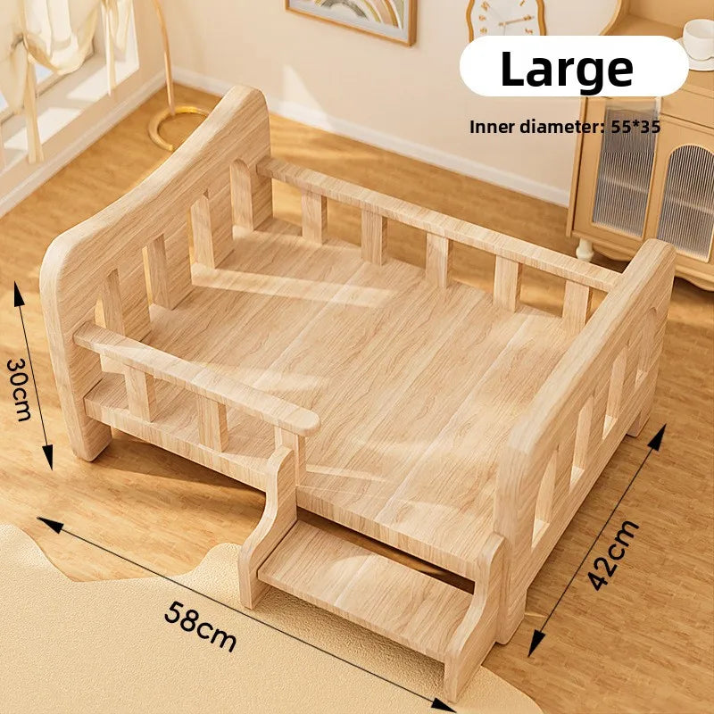 Pet bed, solid wood dog bed, all-season cat bed,pet sleeping sofa,cat bed and dog bed ,cat shelf ,cat condo,wooden cat furniture