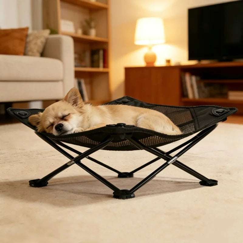 Raised Waterproof Mesh Elevated Dog Bed Breathable Puppy Sleeping Cot Pet Furniture For Indoor Outdoor Camping Garden Balcony
