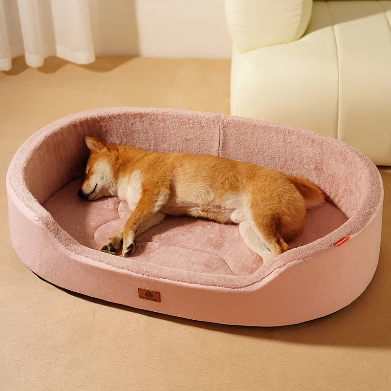 Panier Chien Effet Cuir Imperméable — 5 Tailles S à XXL
