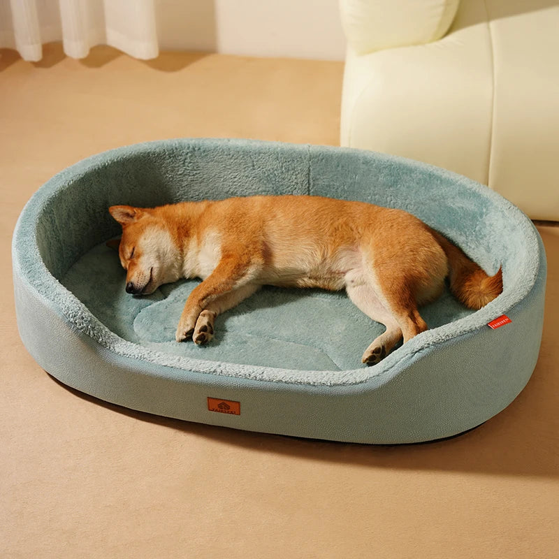 Panier Chien Effet Cuir Imperméable — 5 Tailles S à XXL