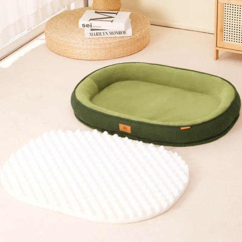Removable Washable Four Season Dog Bed Anti Slip Moisture Proof Soft Fabric Pet Sleeping Pad