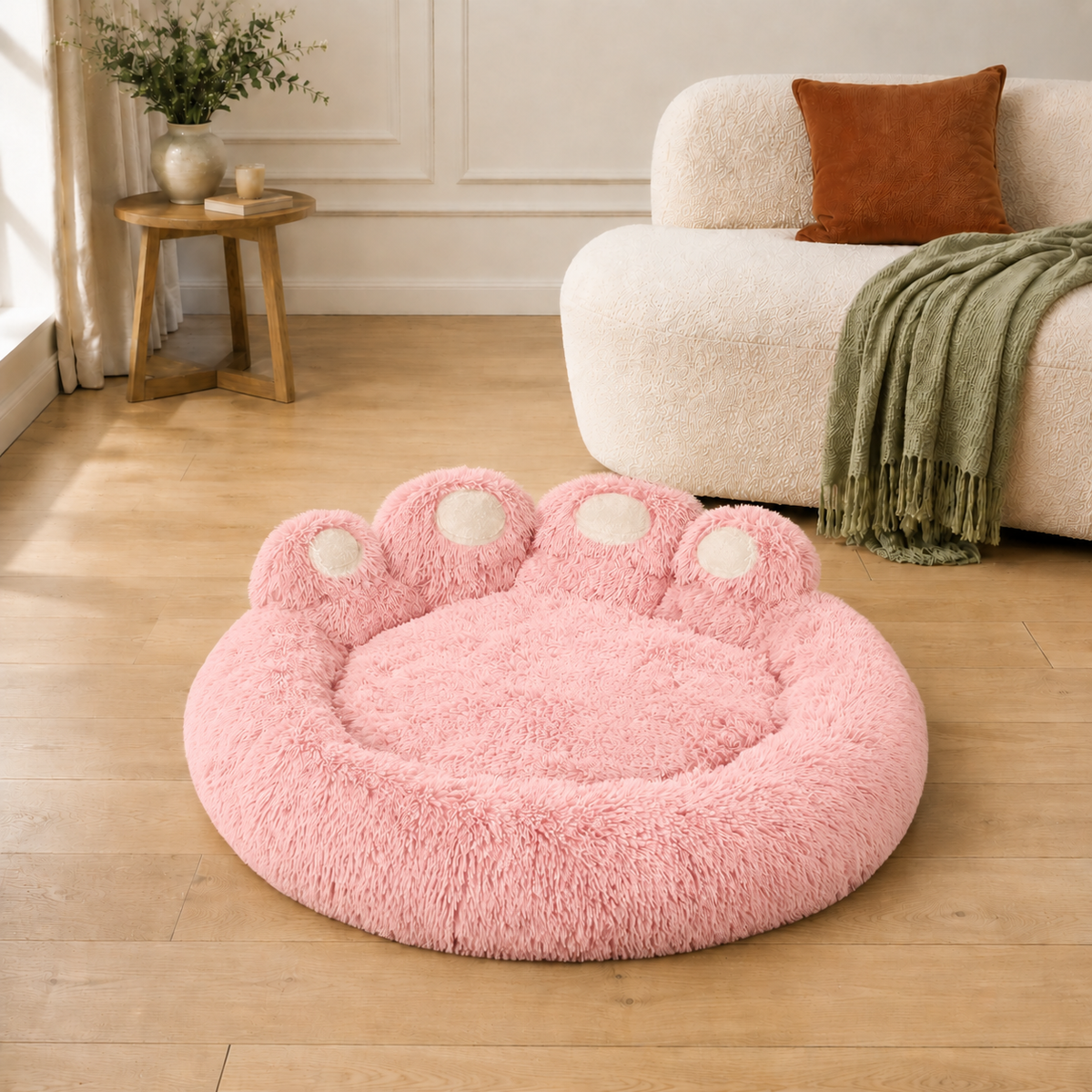 Panier pour Chien en Forme de Patte — Moelleux, 4 Tailles