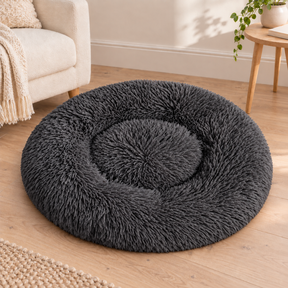 Panier pour Chien Rond Peluche — 5 Tailles