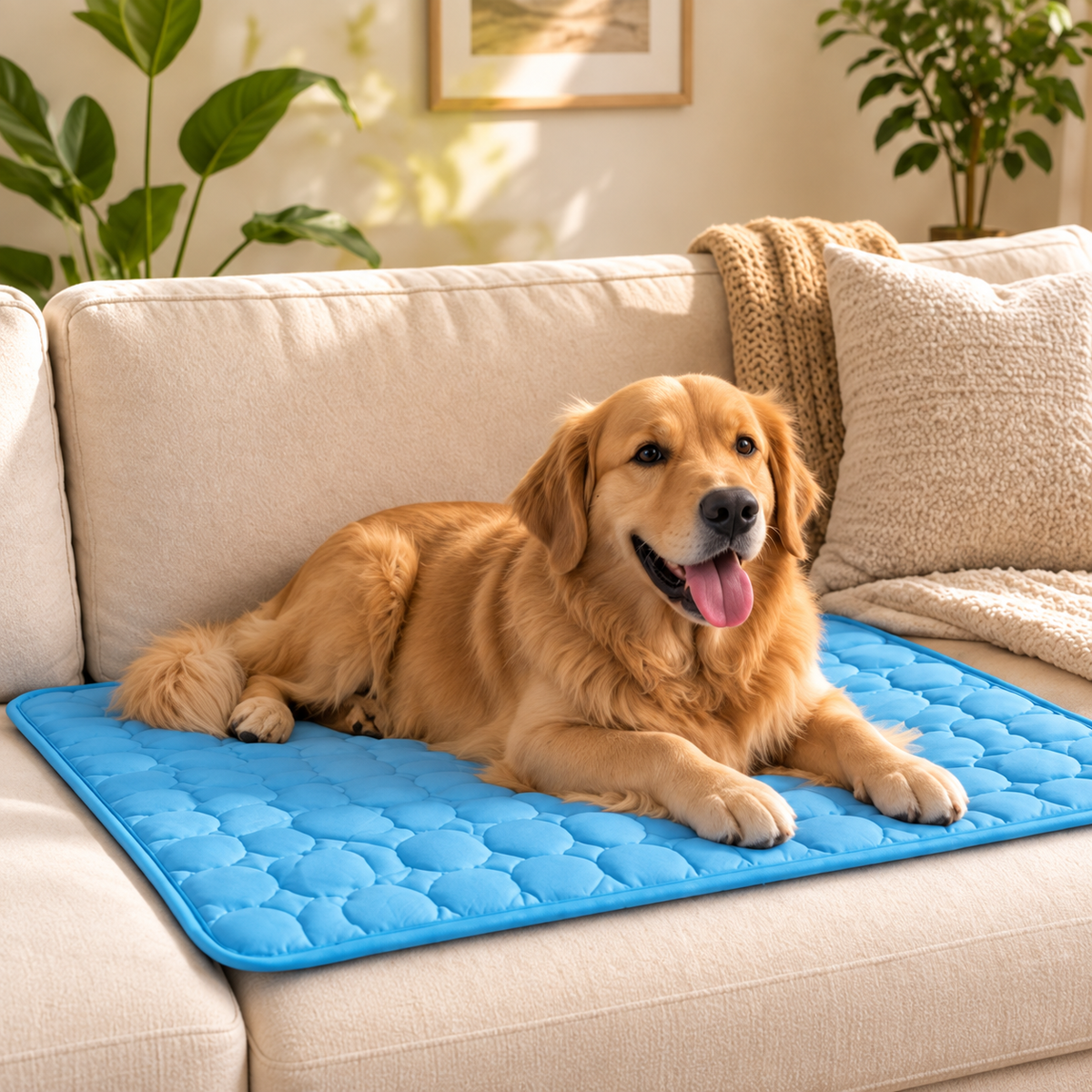 Tapis Rafraîchissant pour Chien et Chat — Fraîcheur Respirante, 4 Tailles