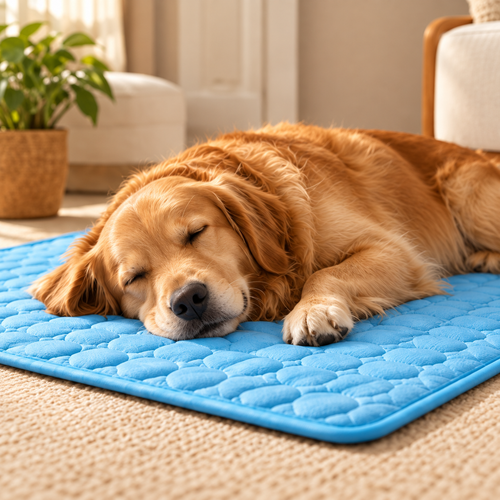 Tapis Rafraîchissant pour Chien et Chat — Fraîcheur Respirante, 4 Tailles