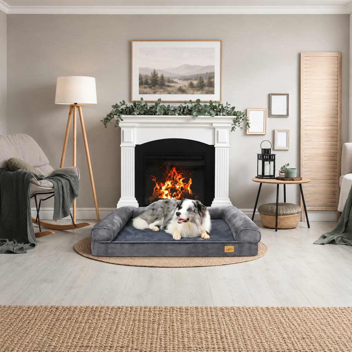 Panier pour Chien Orthopédique Grand Format — Jusqu'à 60 kg