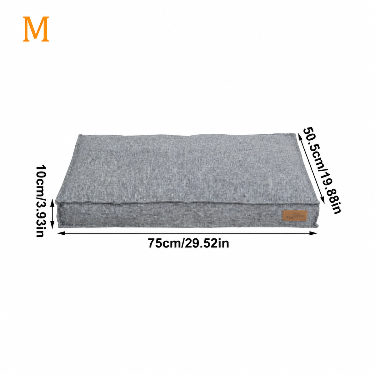 Matelas Orthopédique en Lin pour Chien — Soulage les Articulations, 4 Tailles