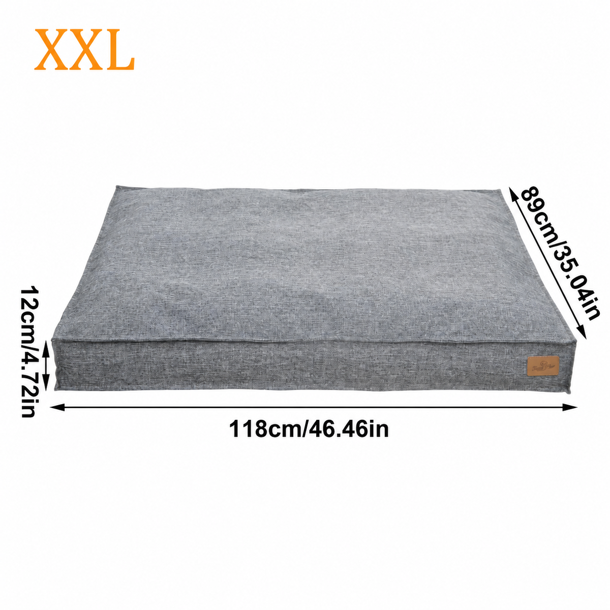 Matelas Orthopédique en Lin pour Chien — Soulage les Articulations, 4 Tailles