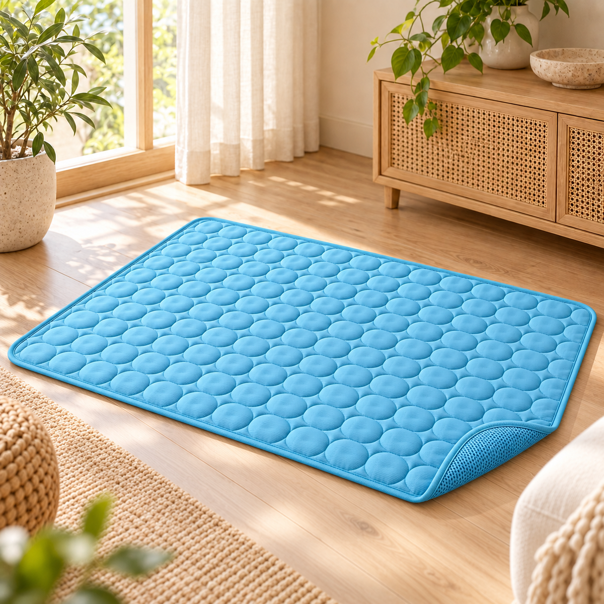 Tapis Rafraîchissant pour Chien et Chat — Fraîcheur Respirante, 4 Tailles