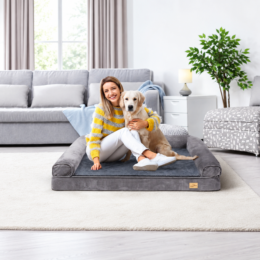Panier pour Chien Orthopédique Grand Format — Jusqu'à 60 kg