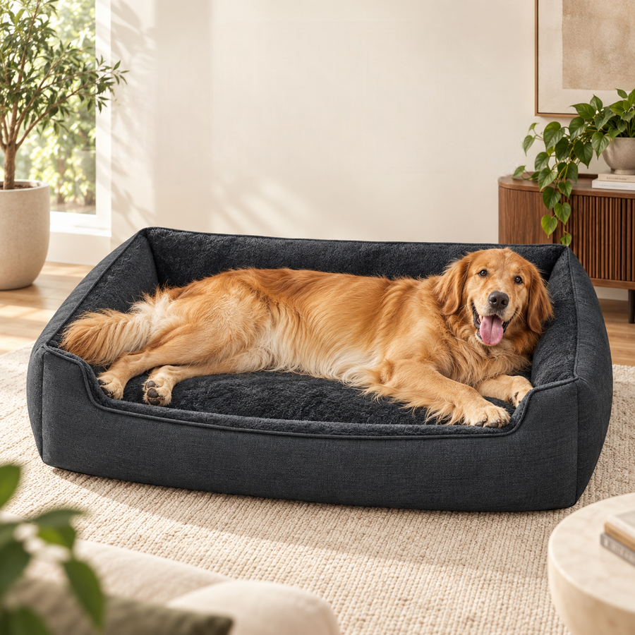 Panier pour Chien Grand Format — Rebords Rehaussés