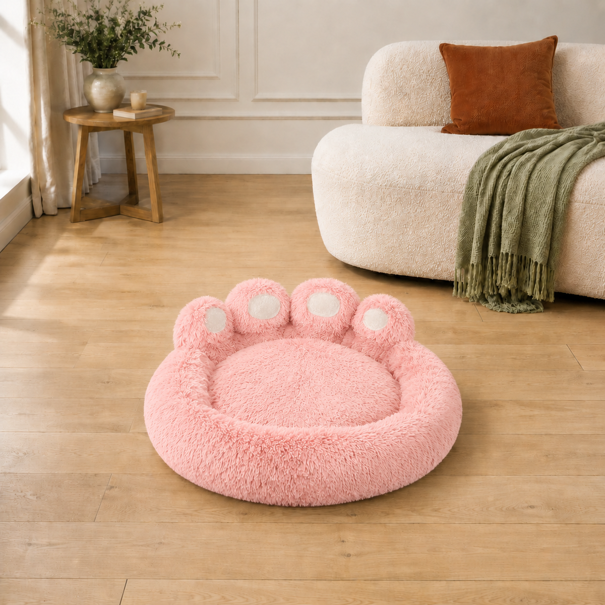 Panier pour Chien en Forme de Patte — Moelleux, 4 Tailles