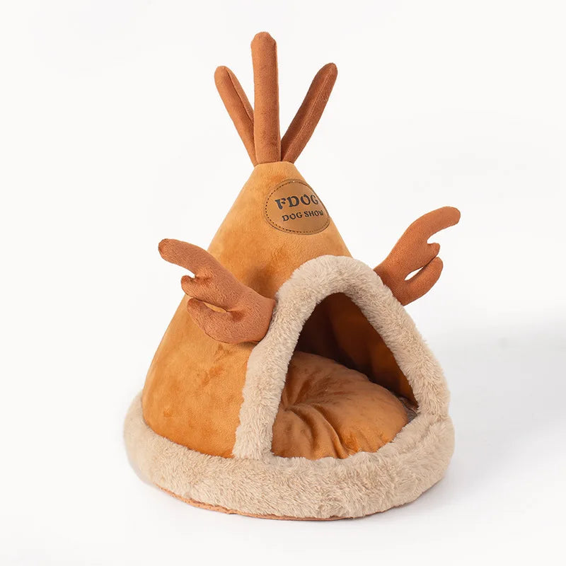 Panier pour Chien Niche Fermée 4 Saisons — Coton Douillet