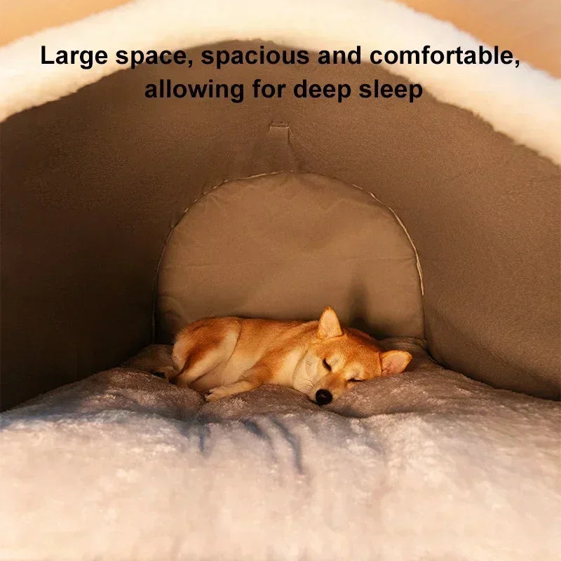 Hot Winter Warm Dog Removable Pet Dog Bed Cozy Pet Nest for Small Medium Dogs Cats Sleeping Bed Comfortable Pet House Supplies