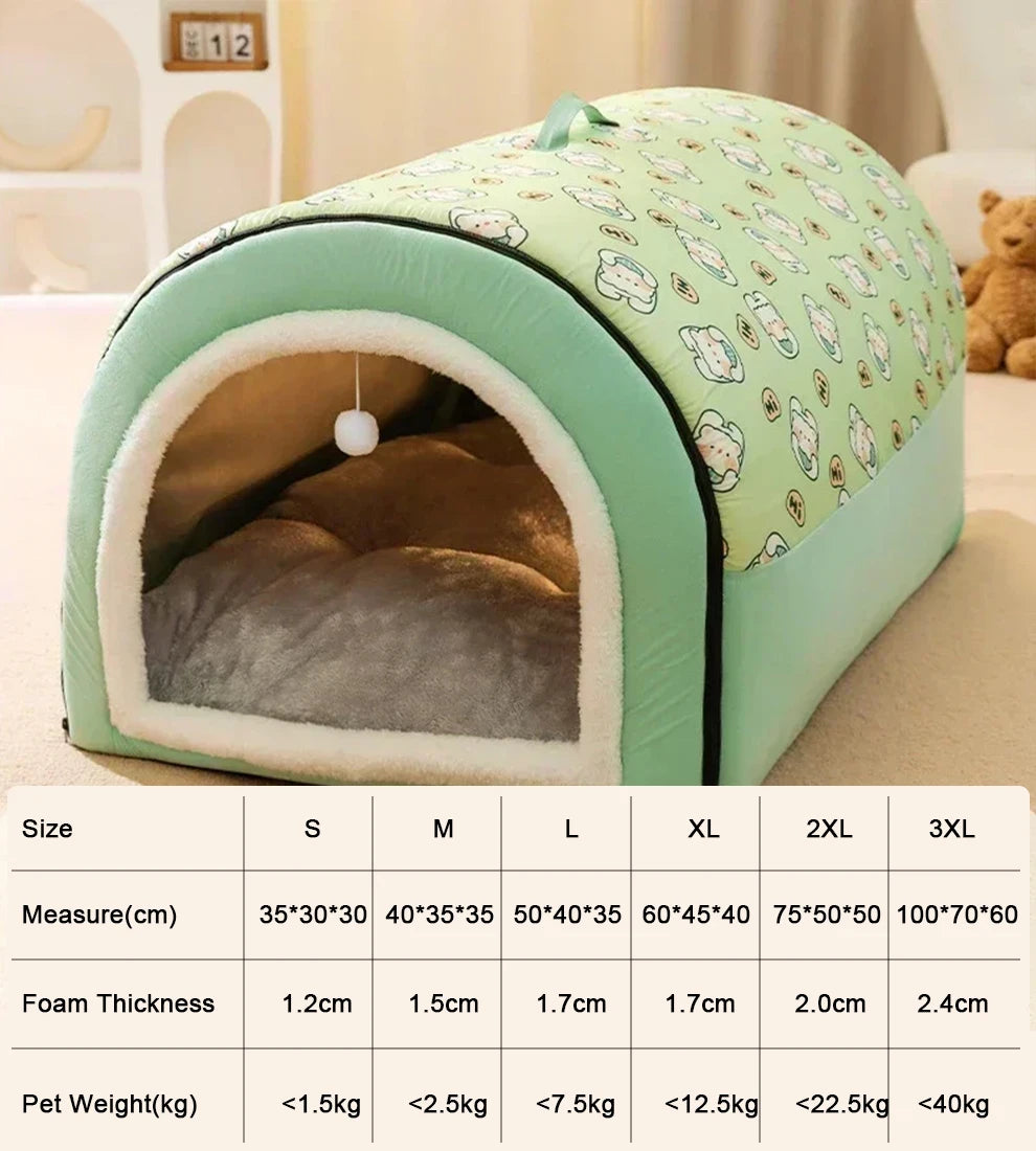 Hot Winter Warm Dog Removable Pet Dog Bed Cozy Pet Nest for Small Medium Dogs Cats Sleeping Bed Comfortable Pet House Supplies