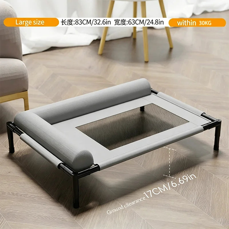 Elevated Dog Bed Detachable Washable Mesh Pet Cot Four Seasons Universal Moisture Proof Dog Bed For Dogs And Cats Sleeping Mat
