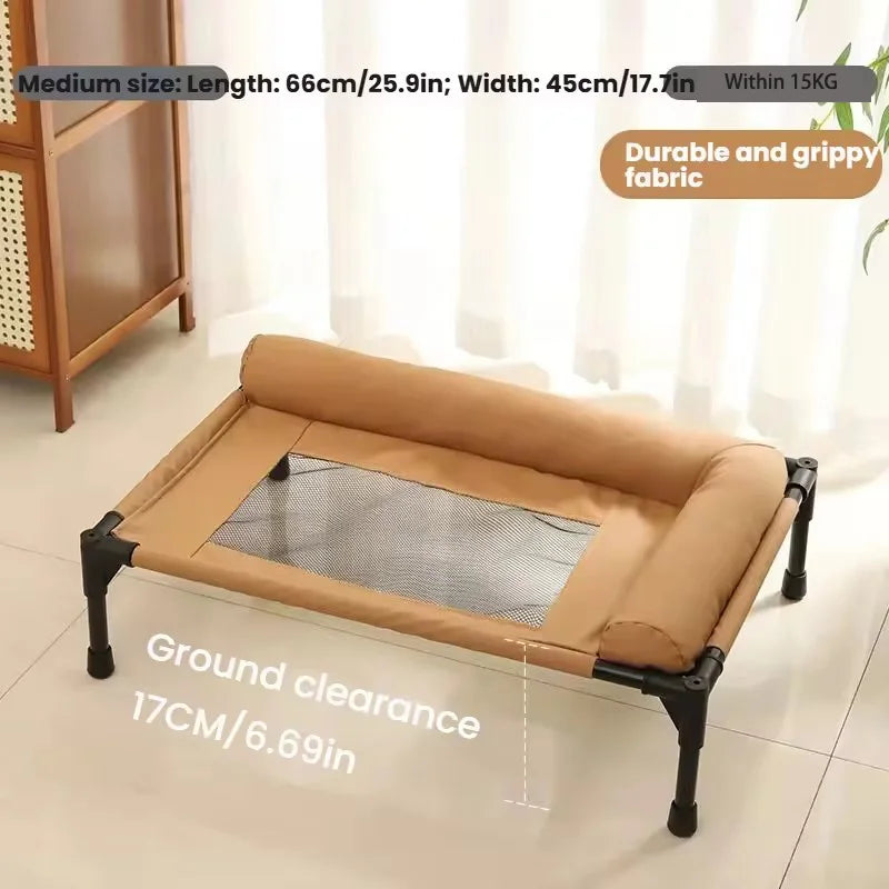 Elevated Dog Bed Detachable Washable Mesh Pet Cot Four Seasons Universal Moisture Proof Dog Bed For Dogs And Cats Sleeping Mat