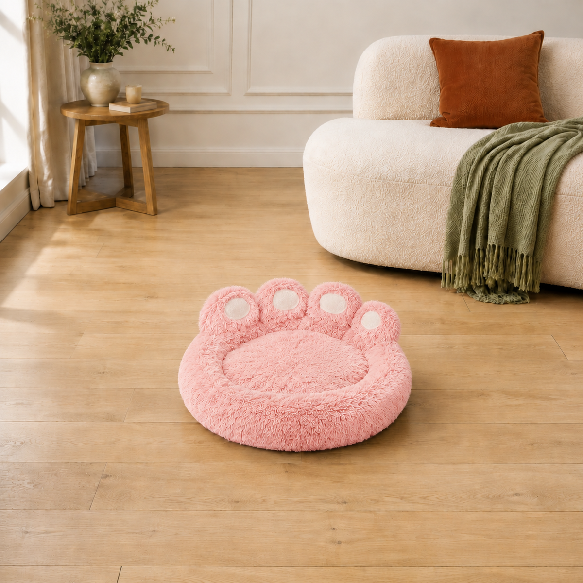 Panier pour Chien en Forme de Patte — Moelleux, 4 Tailles