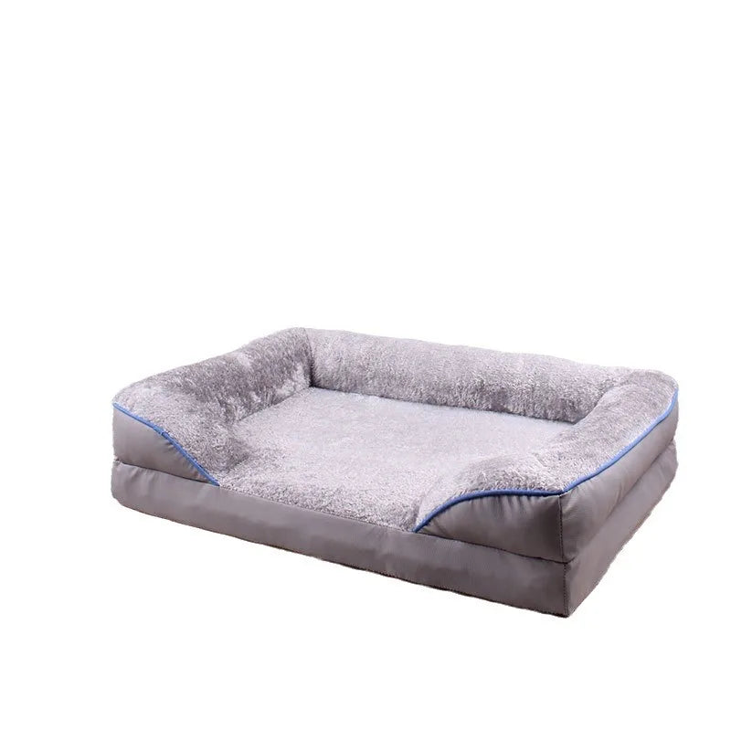 Panier Orthopédique pour Grand Chien — Mousse à Mémoire de Forme Déhoussable