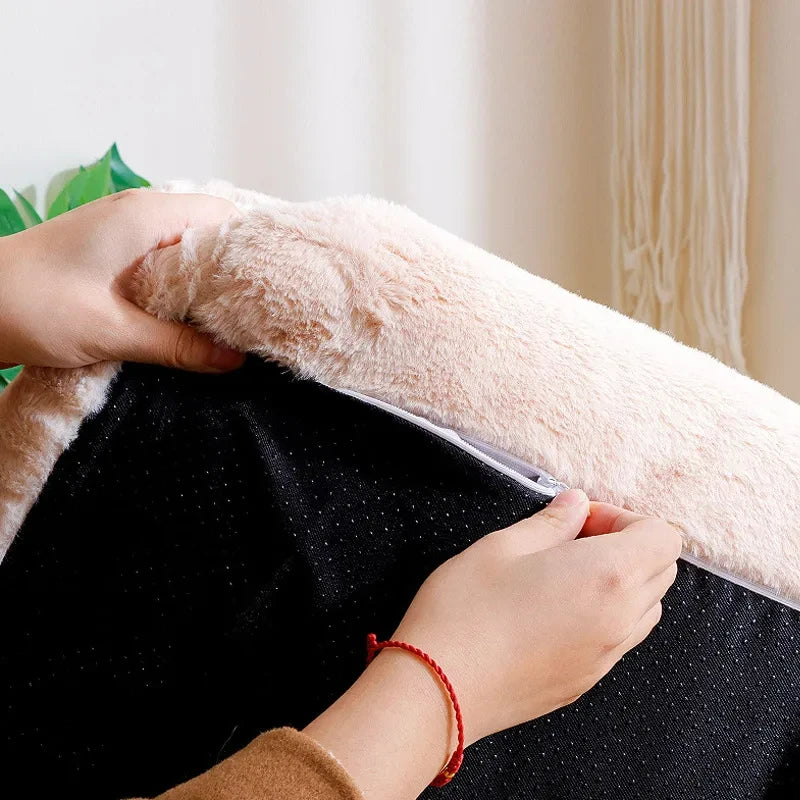 Panier Sofa avec Dossier pour Petit Chien — Peluche Douce