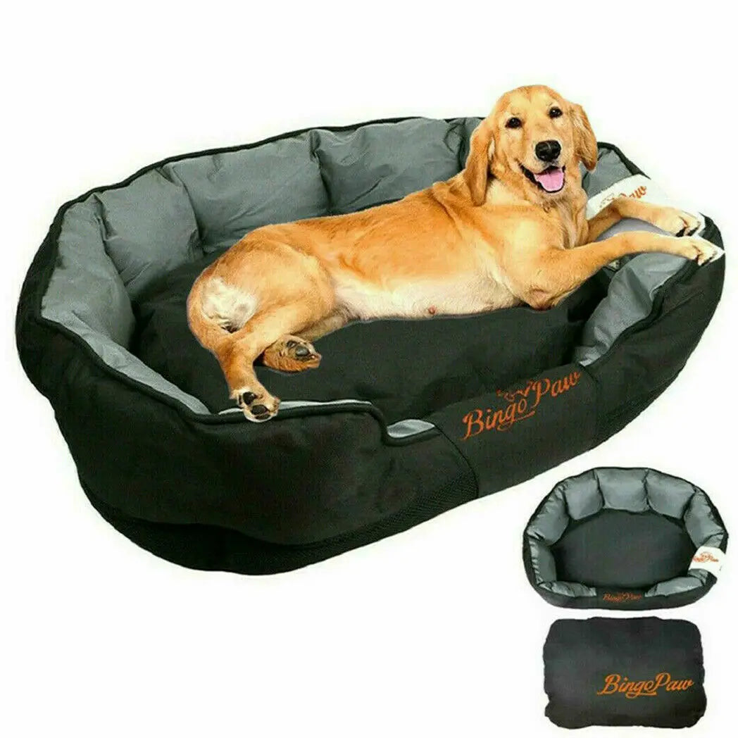 Large Orthopedic Dog Bed Sofa Waterproof Dog Pillow Kennel Washable Pet Puppy Basket Cushion