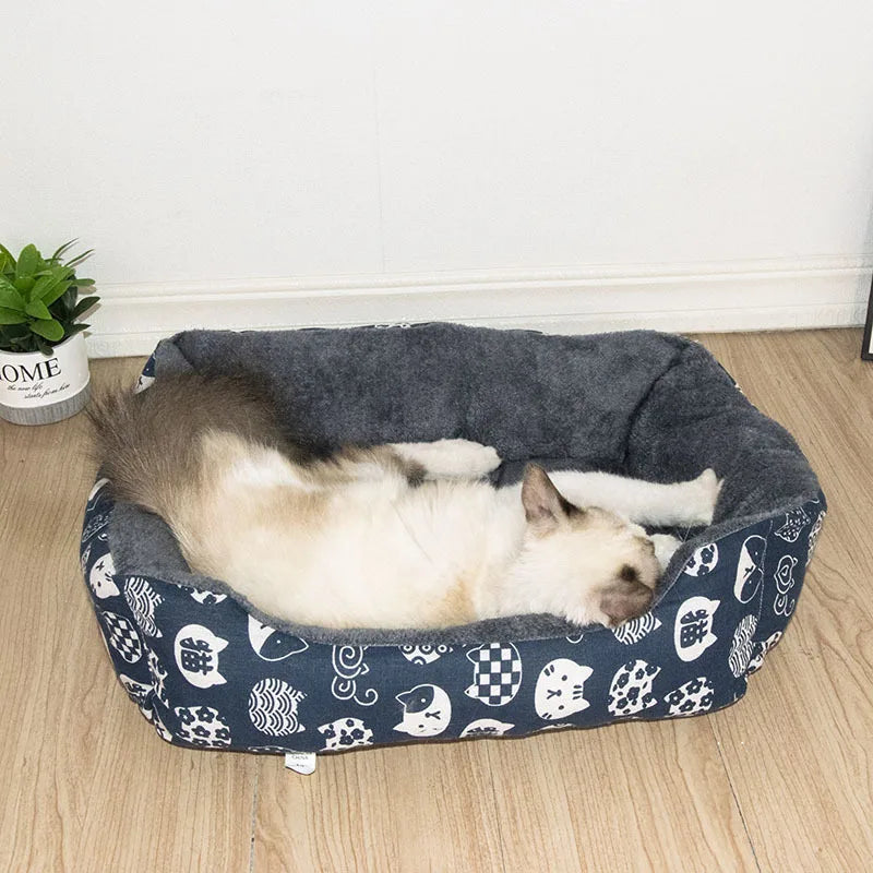 Panier pour Chien Tapis Imprimé — 6 Tailles