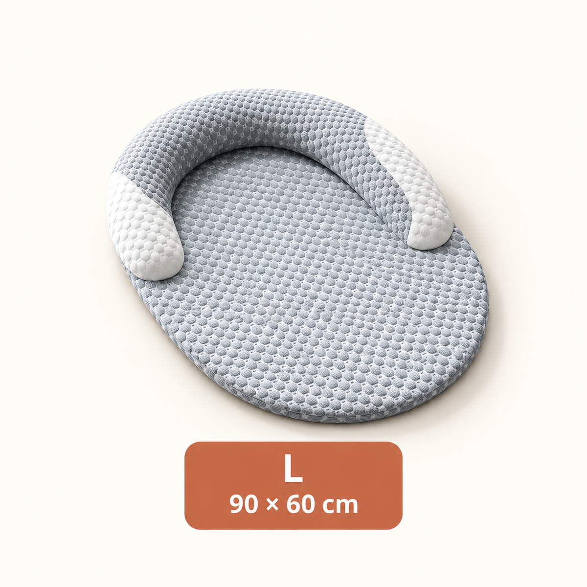 Panier ovale Ice Silk taille L, 90 x 60 cm, vue produit seule